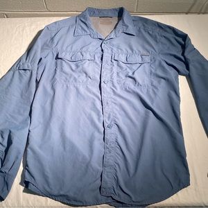Columbia Button up outdoor shirt with spf protection.